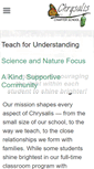 Mobile Screenshot of chrysalischarterschool.com
